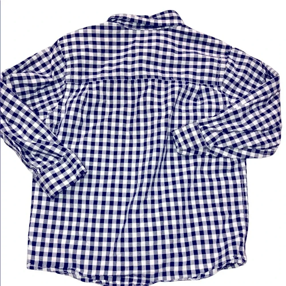 Osh Kosh B’gosh size 4 blue & white checkered top